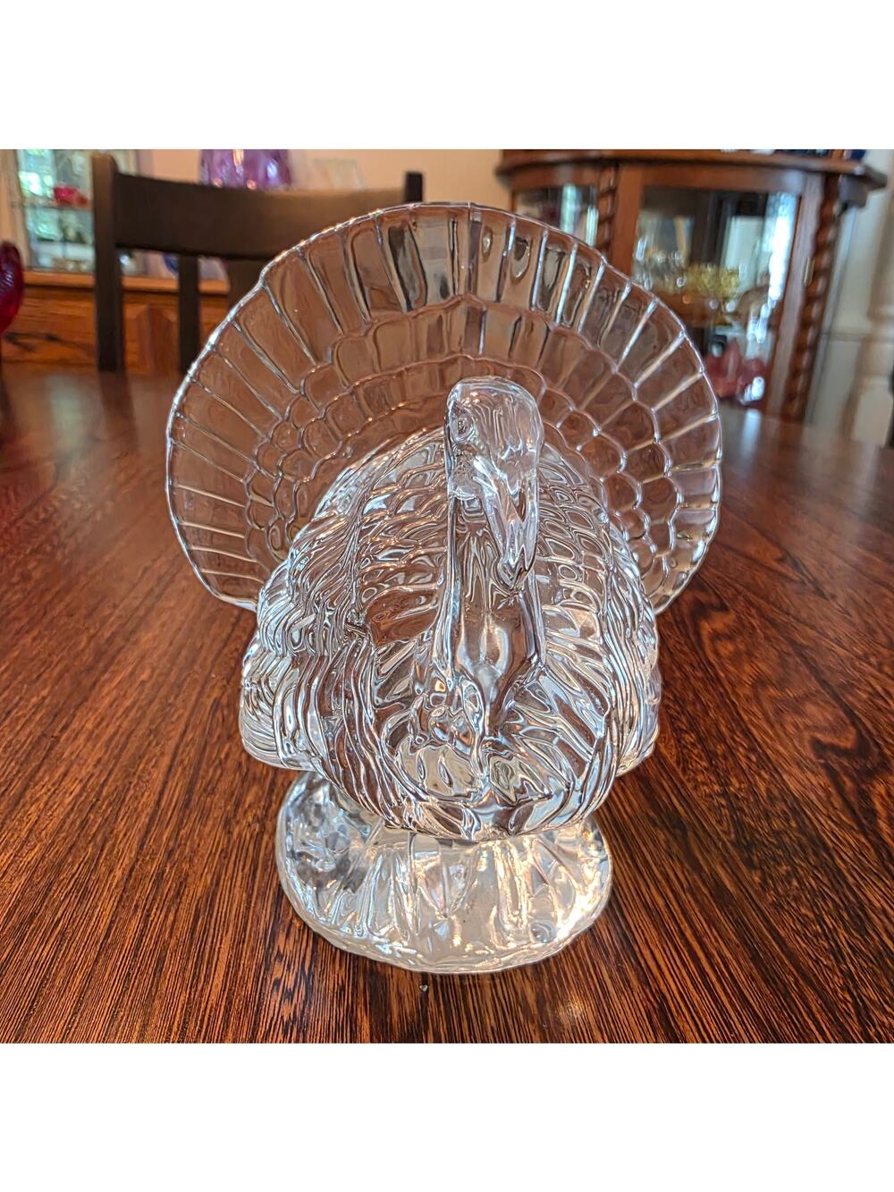 Waterford Lead Crystal Tom Turkey Figurine Thanksgiving Vintage Autumn Retired